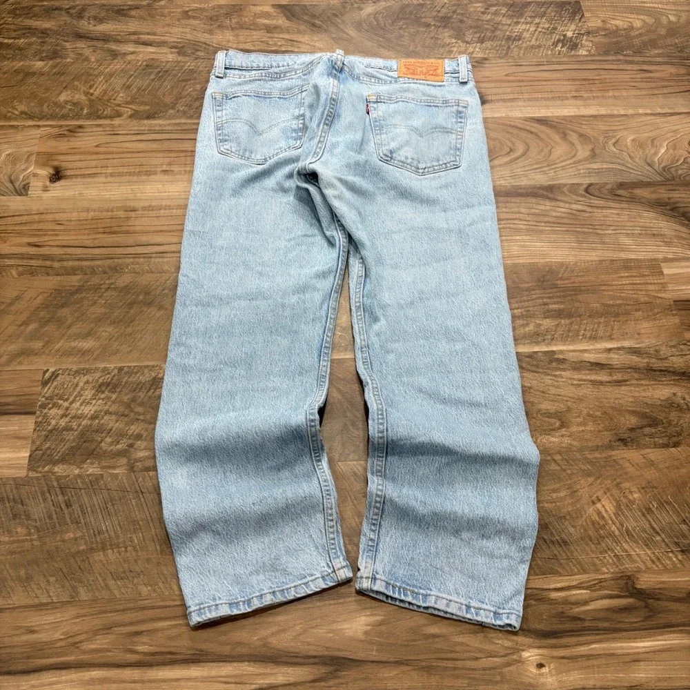 Vintage Y2K Levi's 505 Jeans Men 33x28 Light Wash Straight Leg Denim Pants